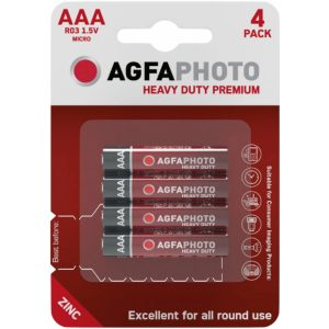 AgfaPhoto Elem 1,5V Féltartós Ceruza Heavy Duty Premium AAA/R03/4db-os BL