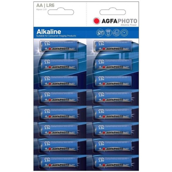 AgfaPhoto Elem 1,5 V Alkáli Ceruza AA/LR6/B16 Kartella - 1db