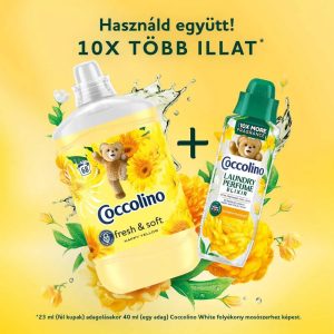 Csomagajánlat: Coccolino Mosóparfüm 460ml Semmer Bouquet + Öblítő 1,7L Happy Yellow - 68 mosáshoz