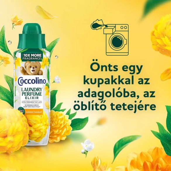 Csomagajánlat: Coccolino Mosóparfüm 460ml Semmer Bouquet + Öblítő 1,7L Happy Yellow - 68 mosáshoz