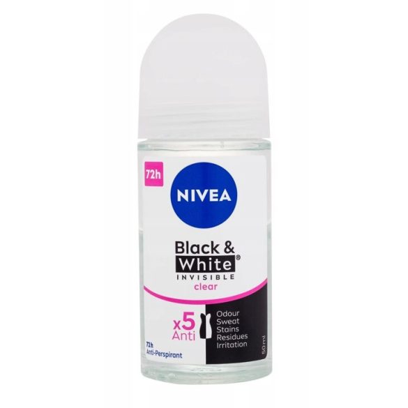 NIVEA Golyós Dezodor 50 ml Invisible Black and white Clear - Női