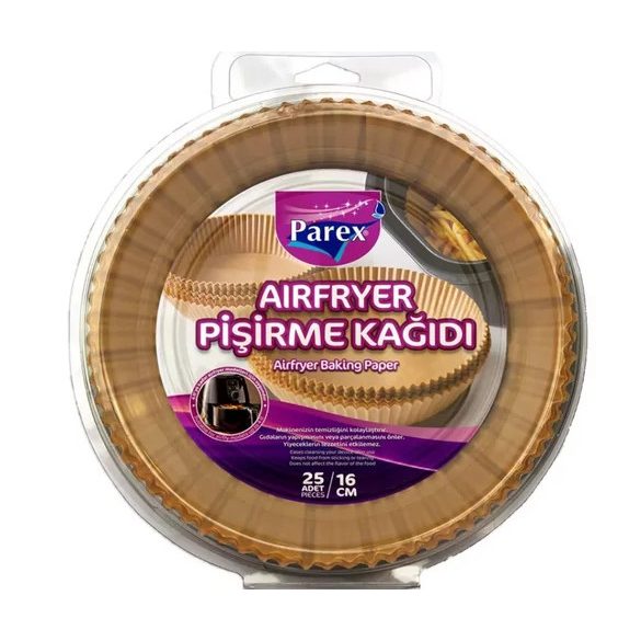 Parex Sütőpapír Forrólevegős Sütőbe (Airfryer) 25db-os