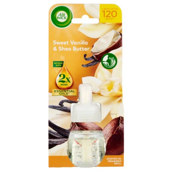 Air Wick Utántöltő Folyadék 19ml Elektromos Készülékbe - Édes Vanilla és Shea Vaj