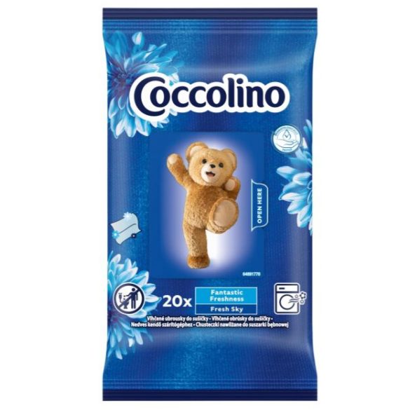 Coccolino Illatkendő 20db-os Blue Fresh Sky szárítógéphez