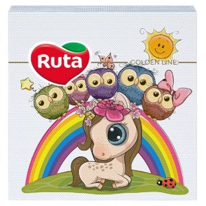 Ruta Szalvéta 20db-os 3 Rétegű 33x33cm Fairy Pónis