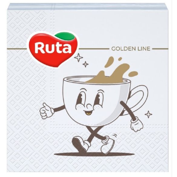 Ruta Szalvéta 20db-os 3 Rétegű 33x33cm Coffee Cup