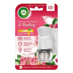   Air Wick Elektromos Készülék Utántöltővel 19ml Rozé Pezsgő és Málna