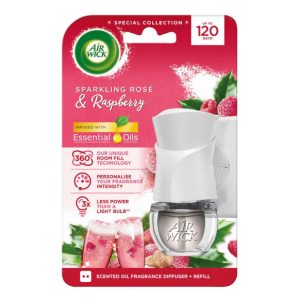 Air Wick Elektromos Készülék Utántöltővel 19ml Rozé Pezsgő és Málna Air Wick Elektromos Készülék Utántöltővel 19ml Rozé Pezsgő és Málna