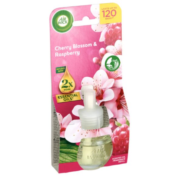 Air Wick Utántöltő folyadék 19ml Elektromos Készülékbe Cseresznyevirág és Málna