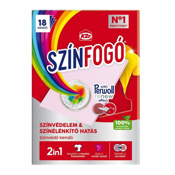 K2R Színfogó Kendő 18db-os Perwoll Renew Effect 