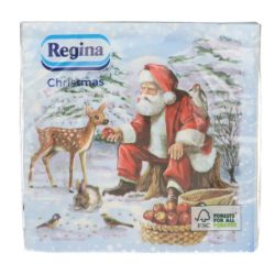   Regina Christmas Szalvéta 15db-os Karácsonyi mintás 3 rétegű 33x33cm 