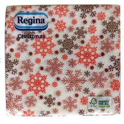   Regina Christmas Szalvéta 20db-os Karácsonyi mintás 1 rétegű 33x33cm