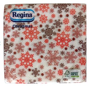 Regina Christmas Szalvéta 20db-os Karácsonyi mintás 1 rétegű 33x33cm