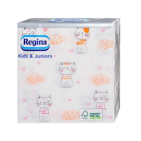 Regina Kids and Juniors szalvéta 45db-os 30x29cm mix