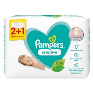 Pampers Nedves törlőkendő 52db-os Sensitive 2+1 Pampers Nedves törlőkendő 52db-os Sensitive 2+1