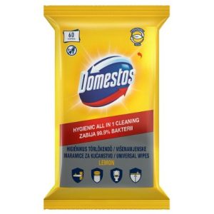 Domestos higiénikus törlőkendő lemon - 60db