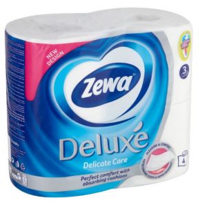 Zewa Deluxe Delicate Care - 4 Tekercs 3 Rétegű Wc Papír 