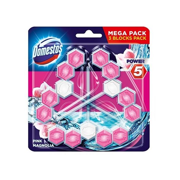 Domestos Power5 Wc Rúd 3x55 Pink Magnolia