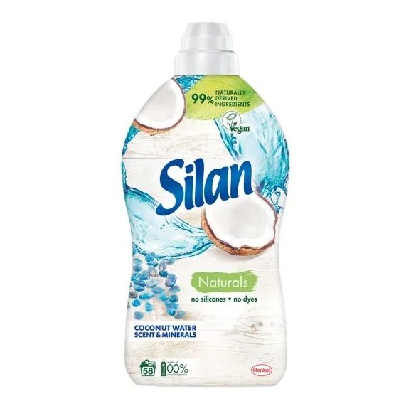 Öblítő Silan Natural Coconut Scent&Minerals 58 mosás 1450 ml