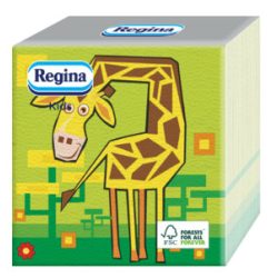   Regina Szalvéta 1 ret 45db Kids (Többféle mintás) (Zsiráf)