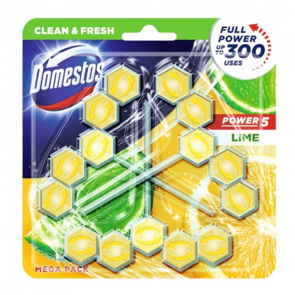 Domestos Power5 Wc 3x55g Lime