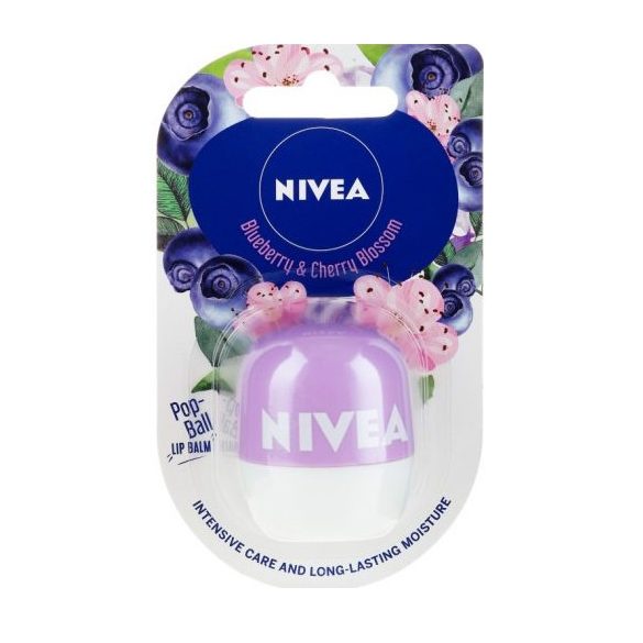 Nivea Ajakbalzsam - Pop-Ball Áfonya & Cseresznyevirág 7g