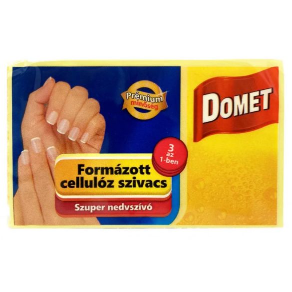 Domet Formázott Cellulóz Mosogatószivacs 3in1