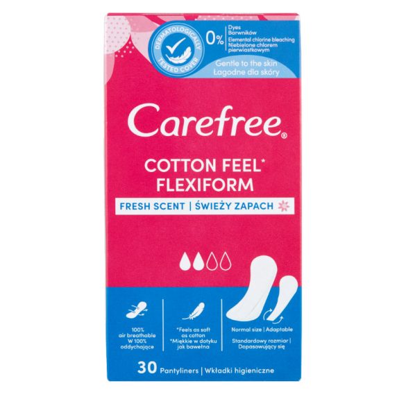 Carefree Tisztasági Betét - 30db FlexiForm - Parfume Free