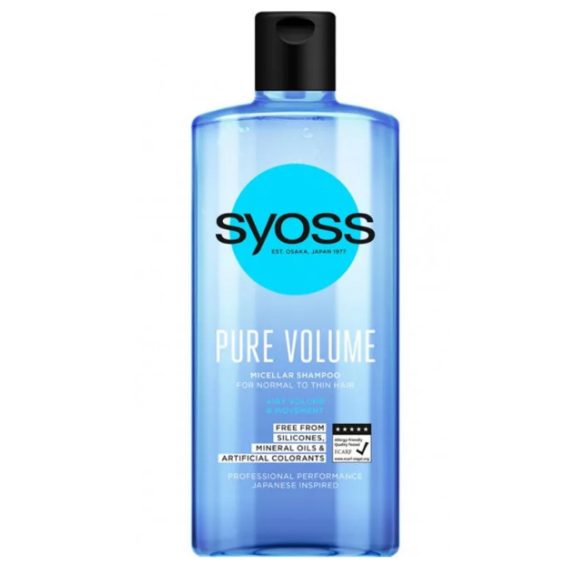 Syoss SAMPON 440ml - Pure Volume Micellás