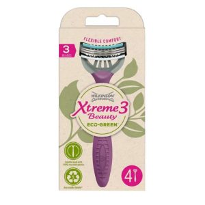 Wilkinson XTREME3 Beauty ECO Green női eldobható borotva - 4db