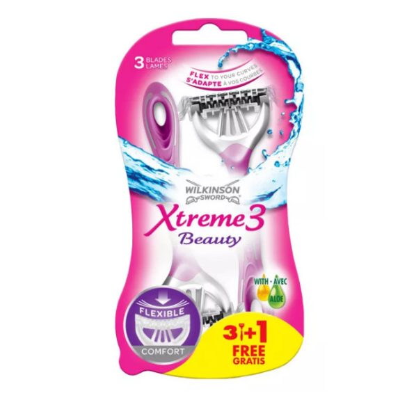 Wilkinson XTREME3 Beauty női eldobható borotva 3+1db