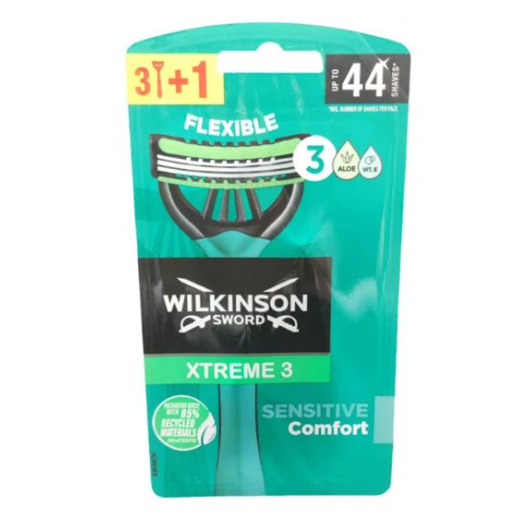 Wilkinson XTREME3 Sensitive eldobható borotva 3+1db