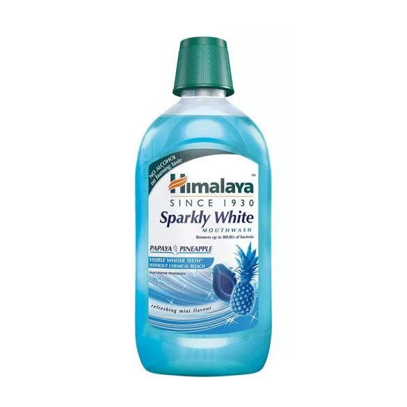 Himalaya Sparkly White Gyógynövényes Fogfehérítő szájvíz 450ml