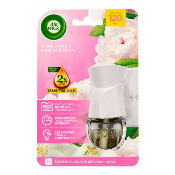 Air Wick Elektromos készülék Utántöltővel 19ml Bazsarózsa és Jázminvirág