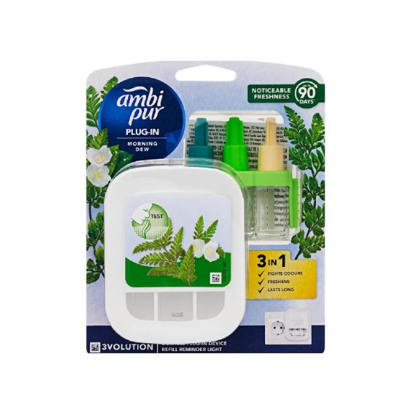 AmbiPur 3 Volution Elektromos Készülék Utántöltővel 20 ml Morning Dew