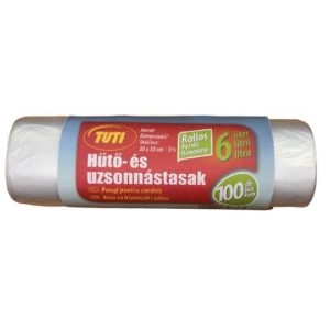 TUTI Hűtő és Uzsonnatasak Rollos 6L 30x50cm 100db-os