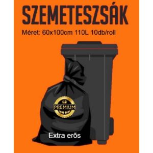 Extra Erős Szemeteszsák 110L (60x100cm) 10db-os