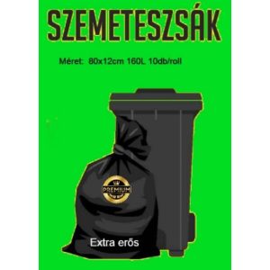 Extra Erős Szemeteszsák 160L (80x120cm) 10db-os
