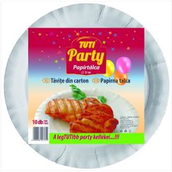 Tuti Party Papírtálca 25cm 10db-os Kerek