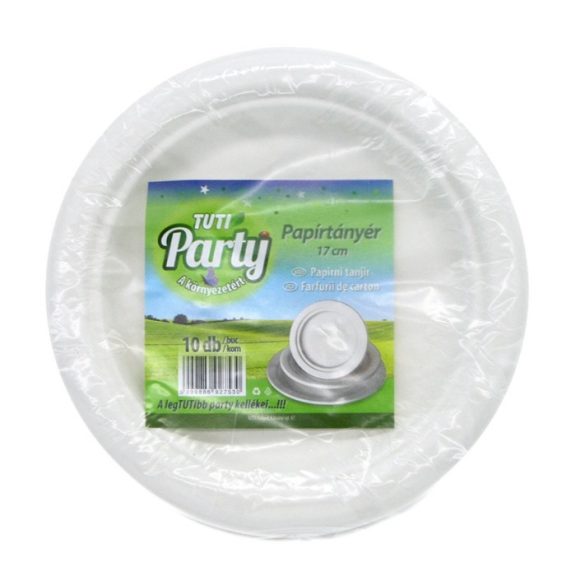 Tuti Party Papírtányér 17cm 10db-os