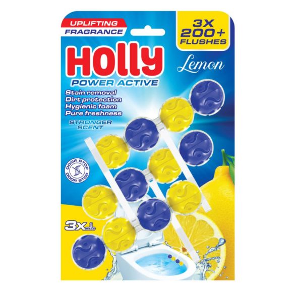 Holly Wc Golyó Power Active 3x50g Lemon