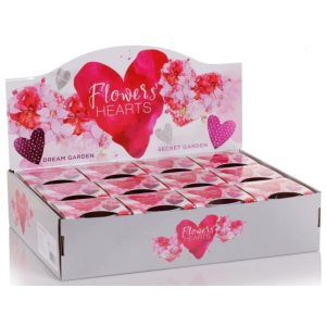 Bartek Poharas Gyertya 115g Flowers Hearts