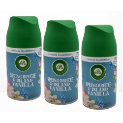   3x AIR WICK 250ML Légfrissítő Utántöltő Spring Breeze&Island Vanilla
