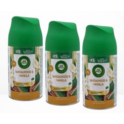   3x AIR WICK 250ML Légfrissítő Utántöltő Vanilla&Sandalwood
