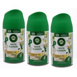   3x AIR WICK 250ML Légfrissítő Utántöltő White flowers freesia & jasmine