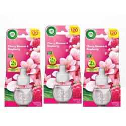   3x AIR WICK elektromos utántöltő légfrissítő 19ml Cherry Blossom & Raspberry