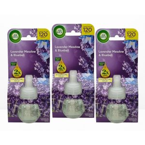 3x AIR WICK elektromos utántöltő légfrissítő 19ml Lavander Meadow&Bluebell