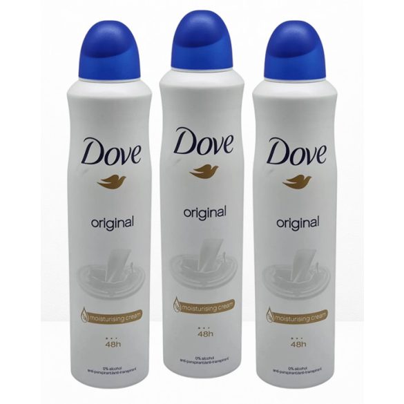 3x DOVE Dezodor 250ml Original